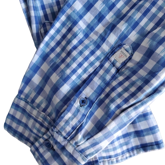 GUESS Los Angeles Western Slim Fit Button Down Mens XL - Picture 6 of 7